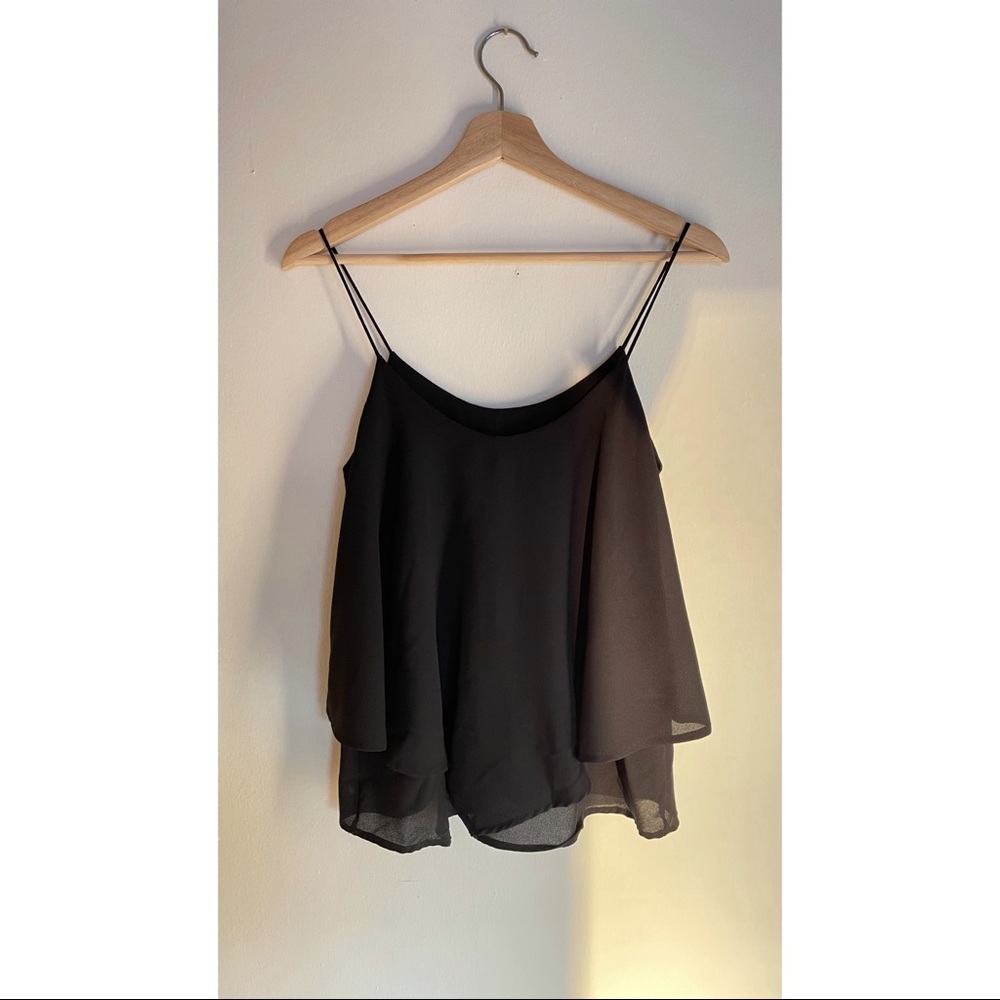 Black flowy dress tank